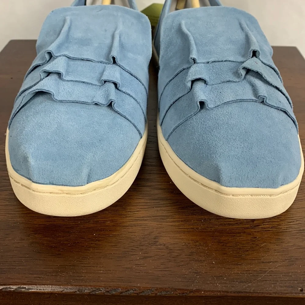 *Host Pick* NWT TOMS Deconstructed Alpargata Sky Blue Suede Sneakers - Picture 8 of 10